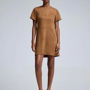 Olivaceous Tan Mini Dress